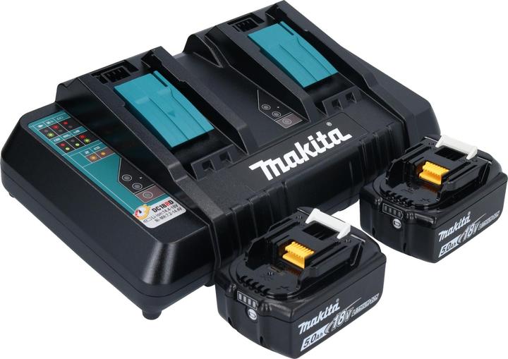 Productafbeelding Makita DKT 360 PT2 snoerloze waterkoker 36 V ( 2x 18 V ) 0,8 L + 2x oplaadbare batterij 5,0 Ah + dubbele (0.80 l)