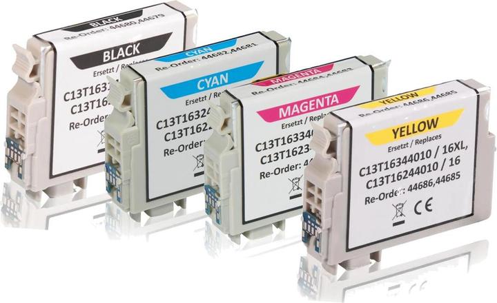 Produktbild Inkadoo Druckerpatronen multipack kompatibel zu Epson C13T16364010 / 16XL enthält 4x Tintenpatrone (M, C, Y, BK)