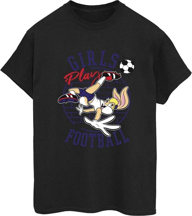 Immagine prodotto Looney Tunes Lola Bunny Girls Play Football Maglietta Ampia Donna (S)