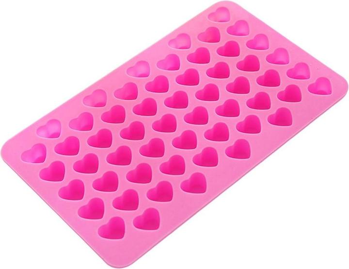 Produktbild König Design Silikon Eiswürfel Form Herz 55 Gitter Schokolade Gummi Bären Schale BPA Frei