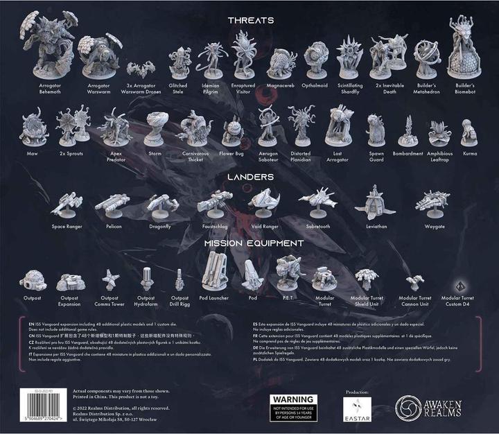 Actual product image Pegasus ISS Vanguard: Close Encounters Miniatures Expansion EN (Italian)