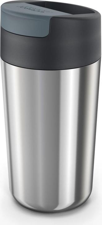 Joseph Joseph Tazza da viaggio in acciaio inox Sipp con coperchio ribaltabile 454 ml Anth. (0.45 l)