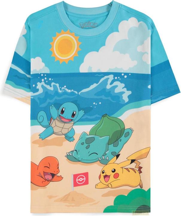Difuzed POKEMON - Jour à la plage - T-shirt Homme (XS) (XS)