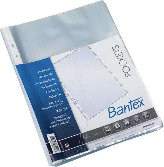 Bantex Taschen mit Öffnung oben 0,04 mm transparent - (100 Stk.)