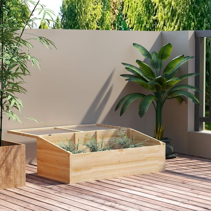Actual product image Outsunny Wooden greenhouse