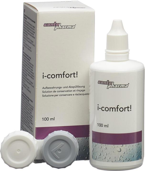 Image du produit Contopharm solution de conservation et de rinçage i-comfort! i-comfort! (Entretien des lentilles dures, 100 ml)