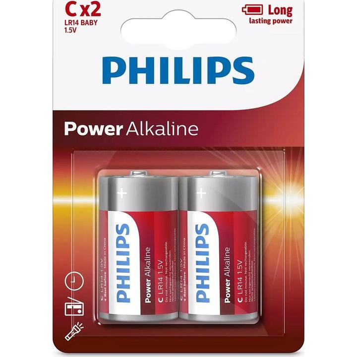 Produktbild Philips Power Alkaline (2 Stk., C)