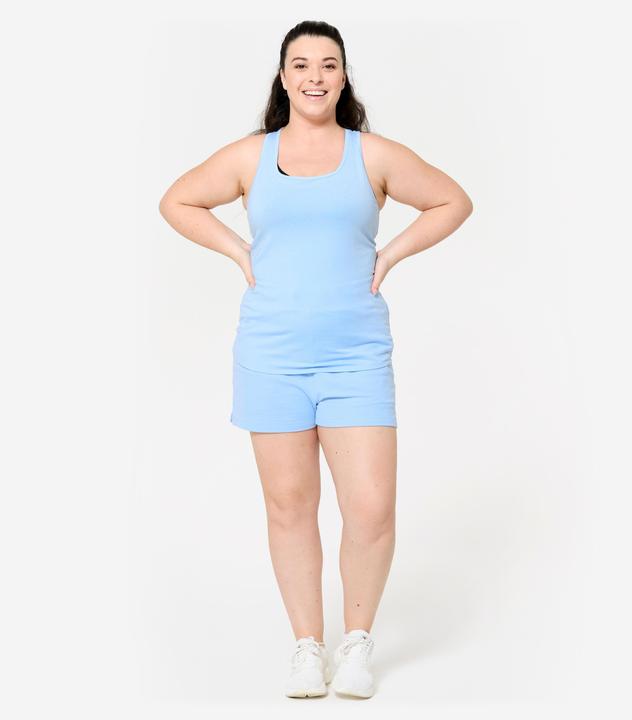 Image du produit Domyos Shorts Damen mit Tasche - blau (L)