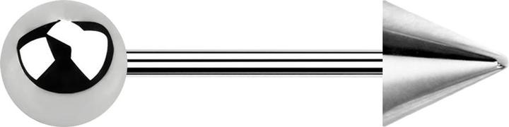 Produktbild Star Piercing Micro Barbell silber mit Kugel und Cone (Chirurgenstahl 316L, ohne Messing)