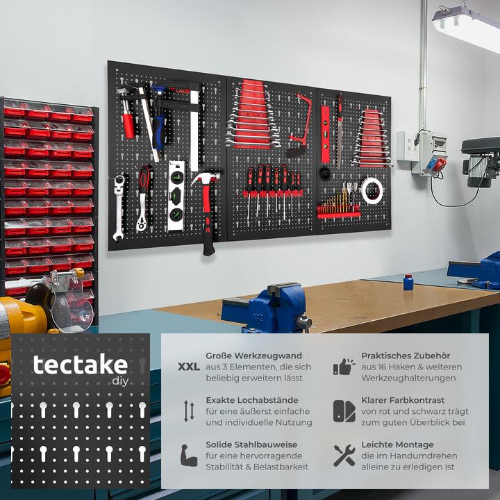 Produktbild tectake Werkzeuglochwand