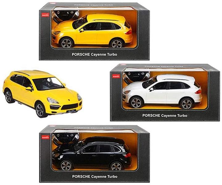 Immagine prodotto Rastar Porsche Cayenne Turbo R/C 1:14 Nero/Bianco/Giallo