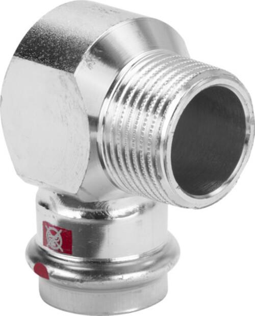 Produktbild Viega GmbH & Co.KG Winkel Prestabo mit SC-Contur Stahl verzinkt 90Grad AG 15mmx3/8