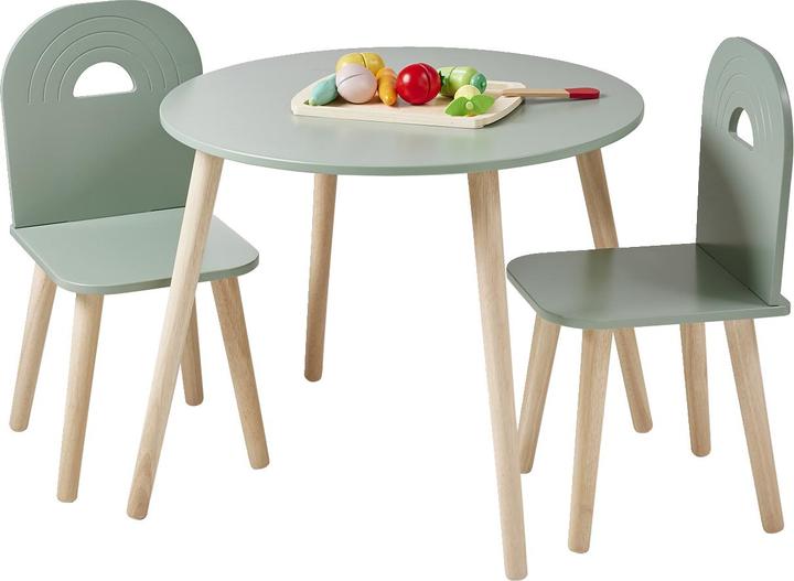 Actual product image Vertbaudet Children's room set: table & 2 chairs REGENBOGEN (Child seating group)