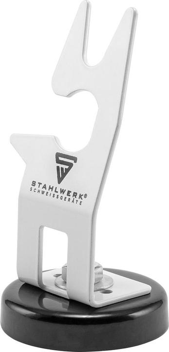 Stahlwerk Schweissbrenner-Halterung mit magnetischem Standfuss weiss Wig Mig Plasma