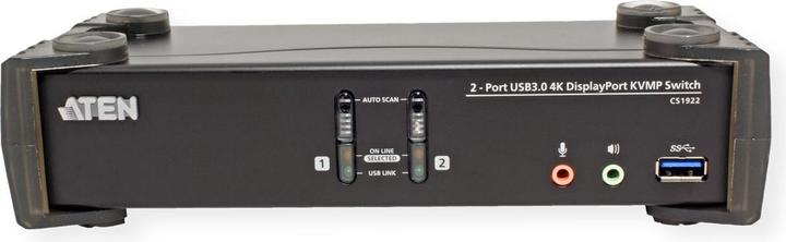 Image du produit Aten CS1922 2-Port USB 3.1 Gen 1 4K DisplayPort 1.2 KVM