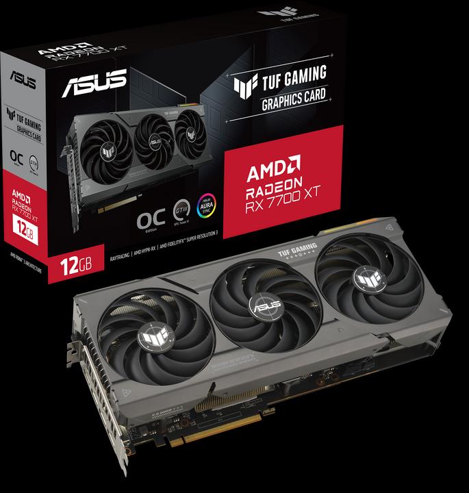 Actual product image ASUS TUF Gaming Radeon RX 7700 XT OC Edition (12 GB)