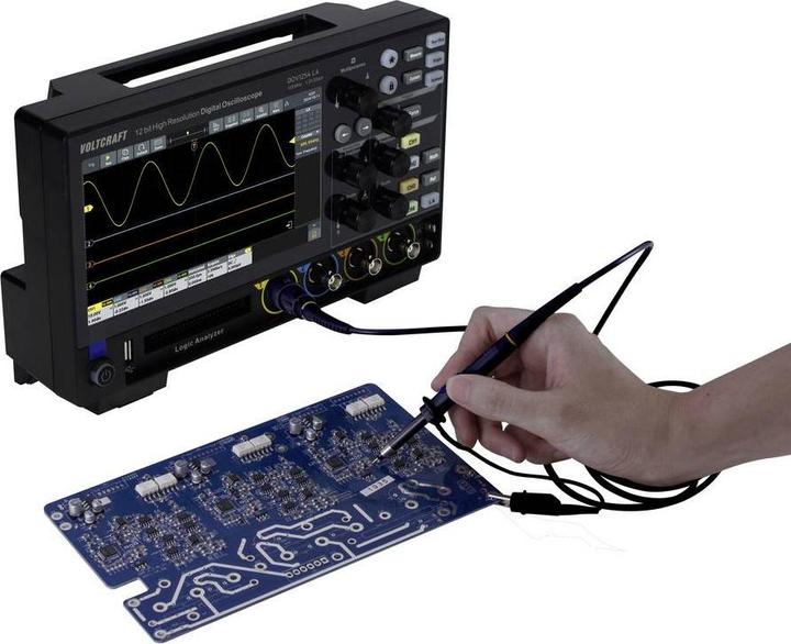 Actual product image Voltcraft DOV1254 LA Digital-Oszilloskop 125 MHz 4-Kanal 1.25 GSa/s 100 Mpts 12 (CAT II)