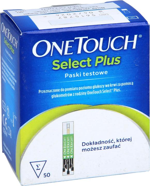 Produktbild OneTouch ONE TOUCH Select Plus Blutzucker Teststreifen, 50 St. Teststreifen (Teststreifen)