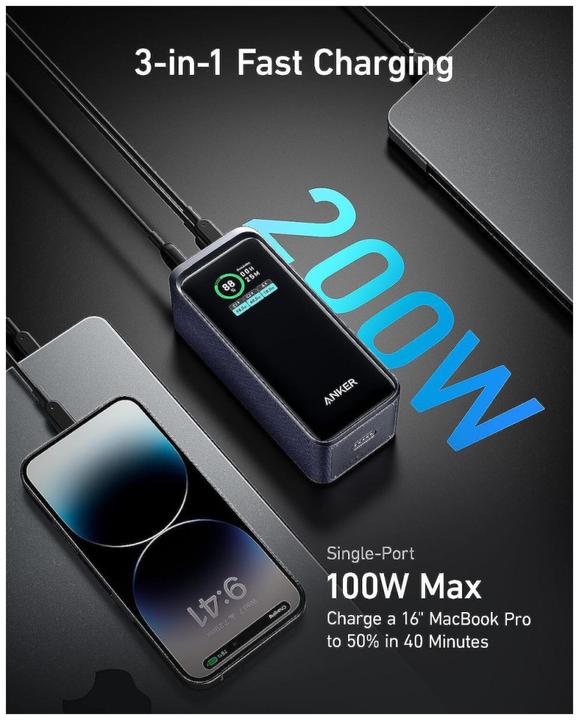 Image du produit Anker Prime (20000 mAh, 200 W, 72 Wh)