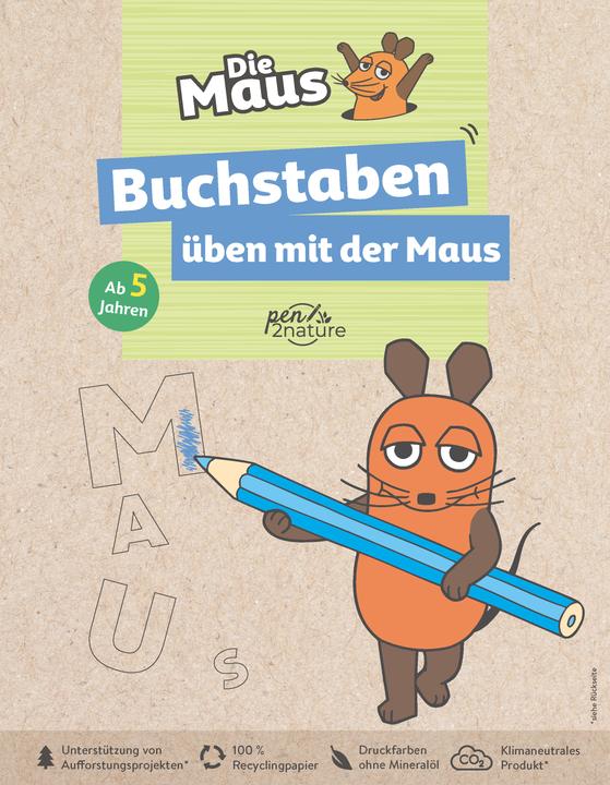 Actual product image Buchstaben üben mit der Maus (German, pen2nature, 2023)