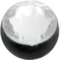 Immagine prodotto Bijouteria Piercing (Cristallo premium, Acciaio chirurgico 316L, Rivestimento PVD (nero))