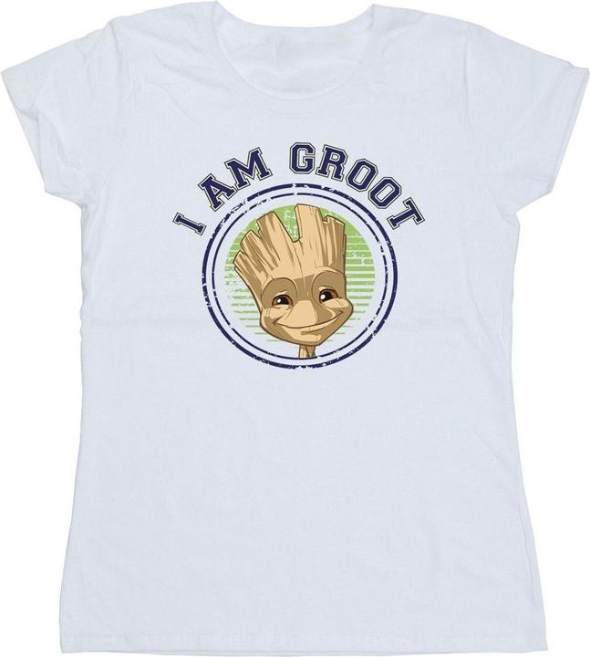 Actual product image Guardians of the Galaxy Womens/Ladies Groot Varsity Cotton T-Shirt (XXL)