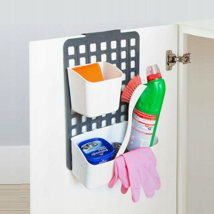 Image du produit Triton Sac de rangement suspendu, organiseur, plastique, blanc