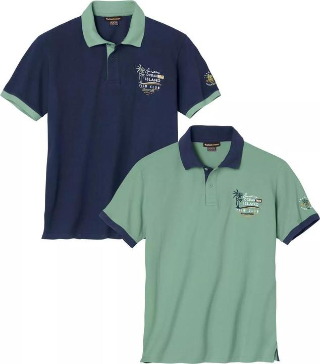 Immagine prodotto Atlas For Men Maglietta Polo Uomo Misura Confezione 2 (L)
