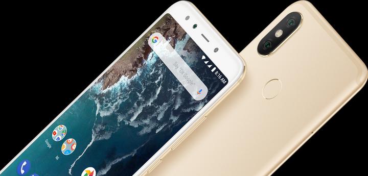 Produktbild Xiaomi Mi A2 (64 GB, Gold, 5.99", Dual SIM, 12 Mpx, 4G)