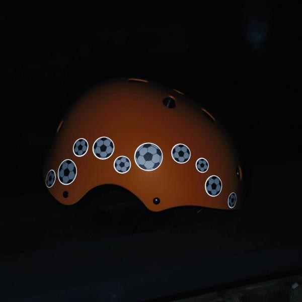 Produktbild Farbviereck Reflektierende Fussball Motive Aufkleber / Sticker