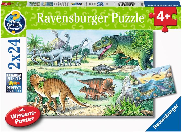 Actual product image Ravensburger Dinosaurs and their habitats (24 pieces)