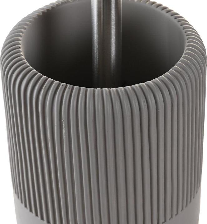 Produktbild DKD Home Decor Toilettenbürste 11 X 11 X 36,5 CM Grau Zement Edelstahl