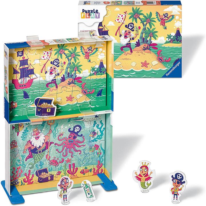 Actual product image Ravensburger Kinderpuzzle Puzzle&Play - 2x24 Teile Puzzle für Kinder ab 4 Jahre (24 pieces)