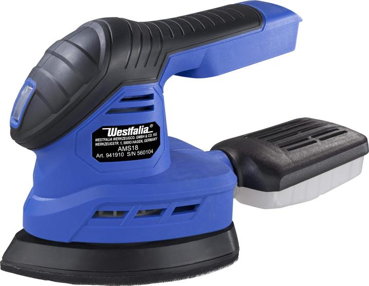 Produktbild Westfalia Akku Multischleifer AMS18 18 Volt Li-Ion - ohne Akku und Ladegerät - (Exzenterschleifer)
