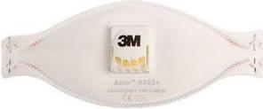 Produktbild 3M Aura+ Series Disposable Face Mask for General Purpose Protection, FFP3, Valved, Fold Flat, 10 per (FFP3, 10 x)