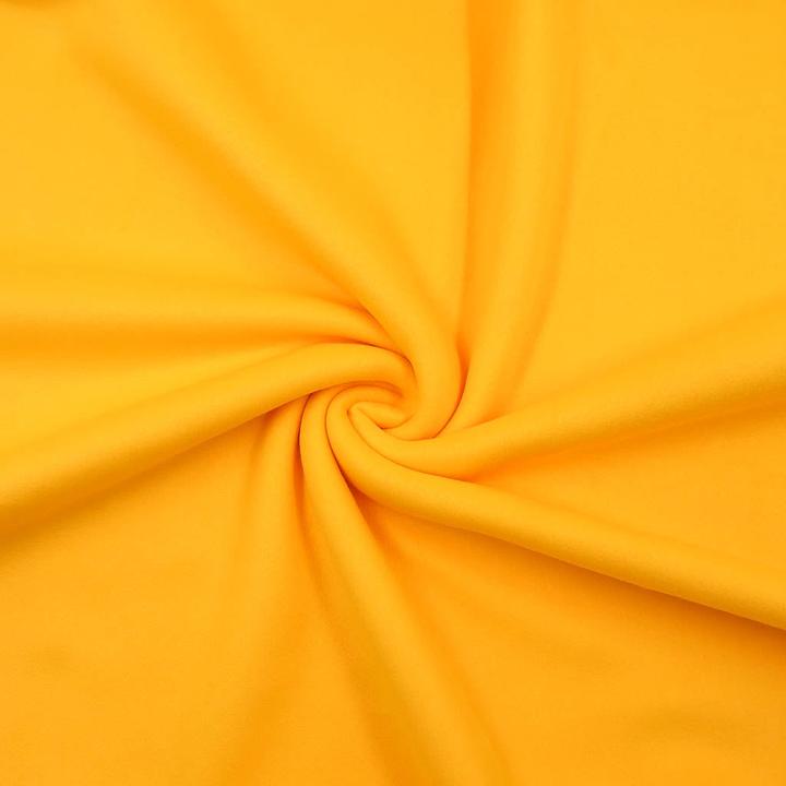 Actual product image Stoffrestposten Premium Fleece - Yellow - Minimum quantity: 1 metre
