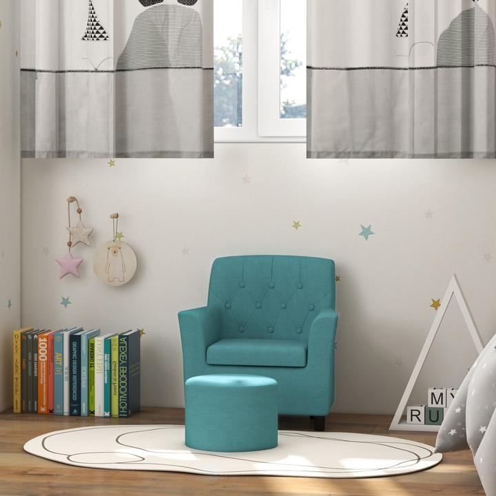 Actual product image Aiyaplay Kindersessel Schaumstoff, Polyester Blau (Child armchair)