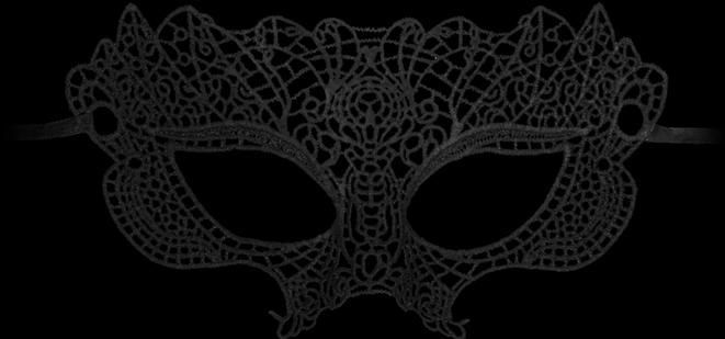 Actual product image Ouch! Princess Black Lace Mask