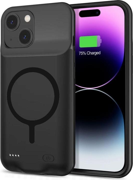 Tech-Protect PowerCase case for iPhone 15 with MagSafe and 7000mAh power bank - black (Apple iPhone 15)