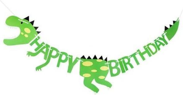 Produktbild MU Classic Noah Series Happy Birthday Dinosaurier Girlande