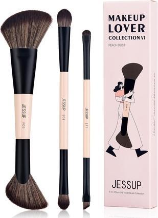 Immagine prodotto Jessup Travel Makeup Brushes Set 3pcs Double Sided Contour Brush