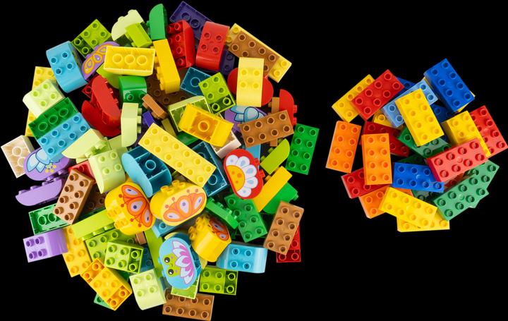 Actual product image LEGO Duplo 100 Baustein + 25 2x4 Steine Bunt NEU! Menge 125 Stueck