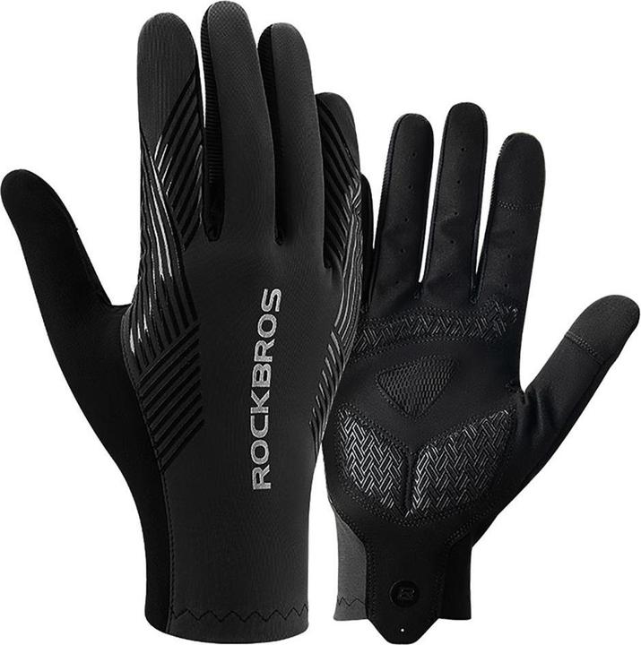 Produktbild Rockbros cycling gloves spring/summer/autumn, full, size: XXL - black (XXL)