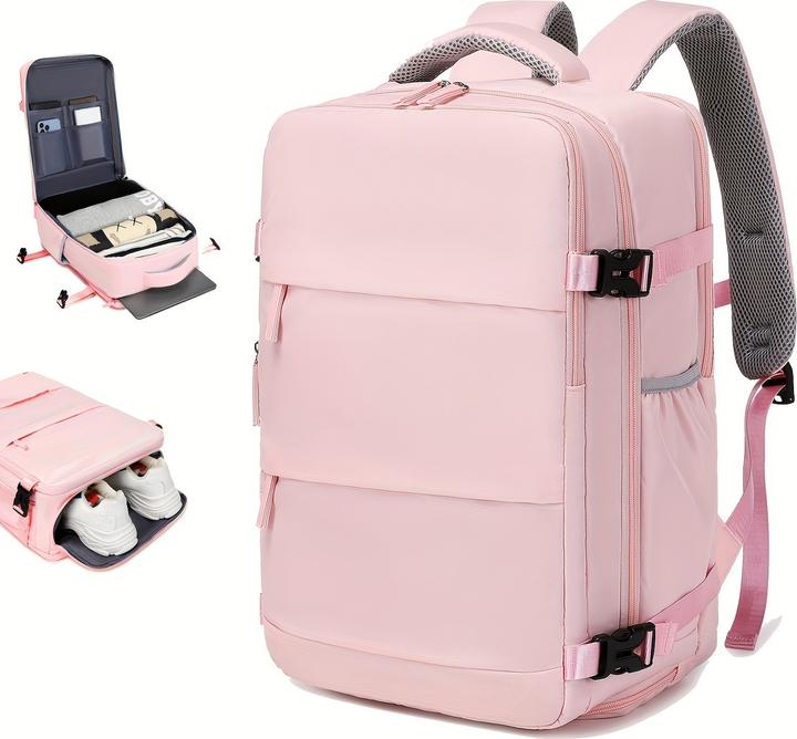 Immagine prodotto PhoneLook Reiserucksack für Laptop 38.1cm Damen mit USB Ladeport Schuhfach verstellbare Träger Blau