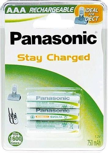 Actual product image Panasonic Rechargeable DECT (3 pcs., AAA, 750 mAh)