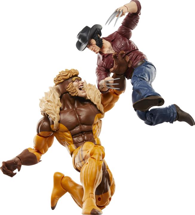 Produktbild Hasbro Wolverine 50th Anniversary Marvel Legends Actionfiguren 2er-Pack Marvel's Logan & Sabretooth