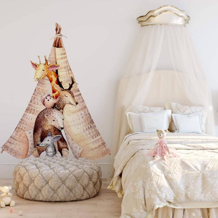 Produktbild Trenddeko Tiere im Tipi (111 x 140 cm)