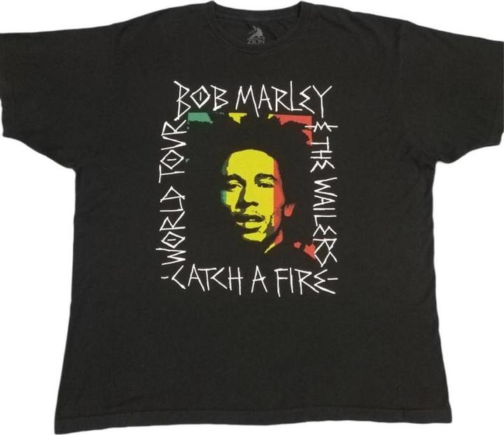 Produktbild Bob Marley Rasta Scratch TShirt (M)