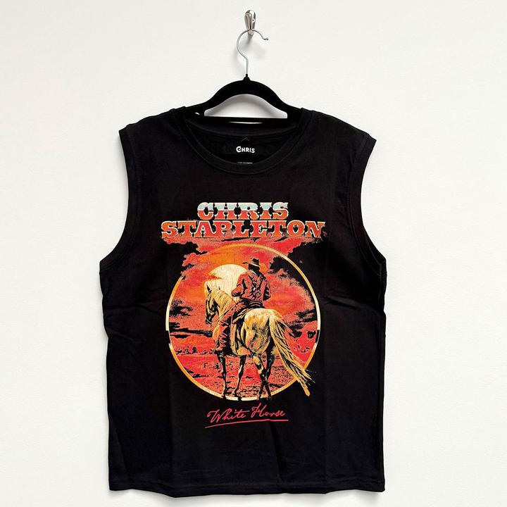 Chris Stapleton White Horse (Black) Tank