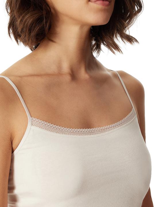 Actual product image Schiesser 2 Pack Cotton Lace Spaghetti Top (38)